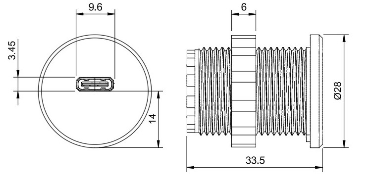 VR2-PMC outline drawing