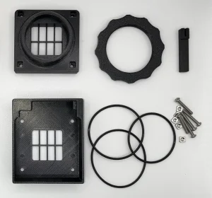 Simple three-part housing for Rosahl M3M dehumidifier membrane